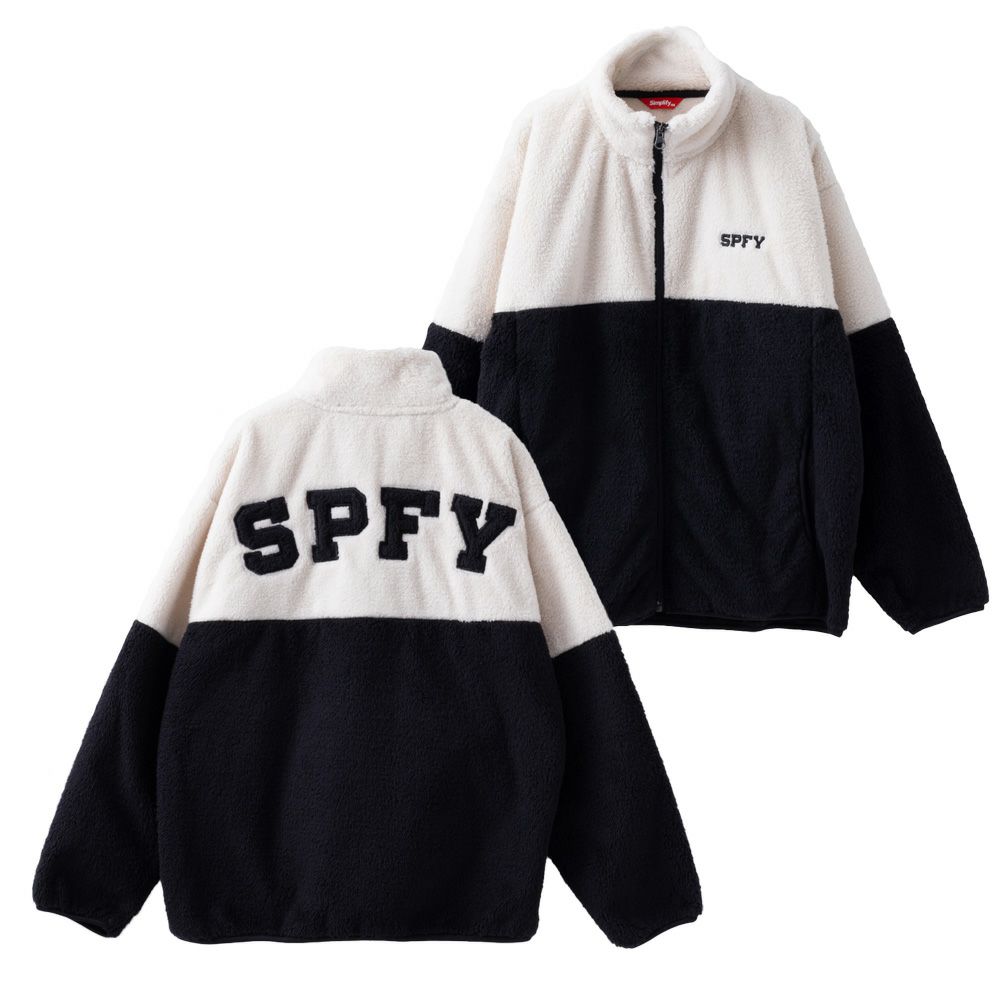 Simplify 切り替え防風ボアブルゾン キッズ