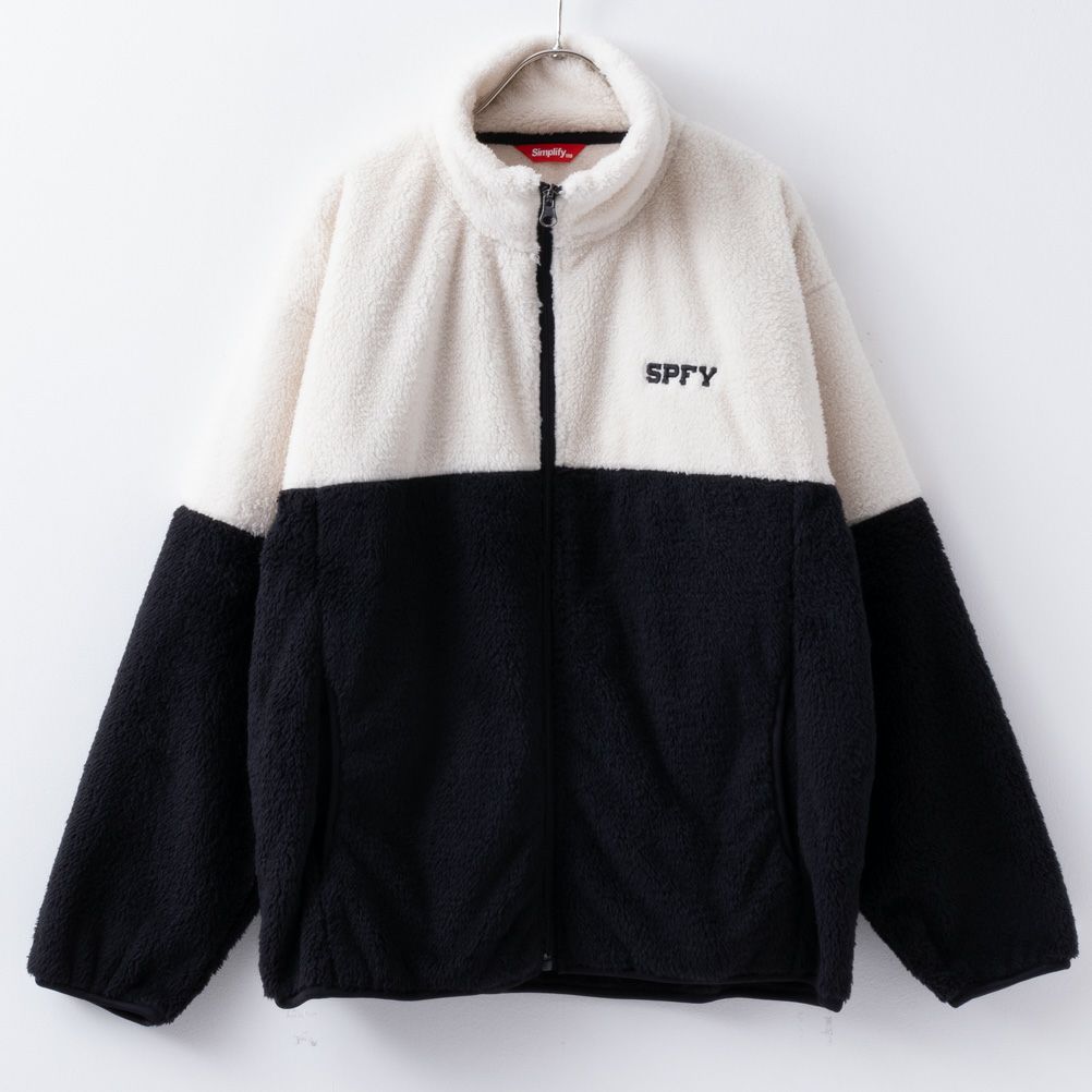 Simplify 切り替え防風ボアブルゾン キッズ