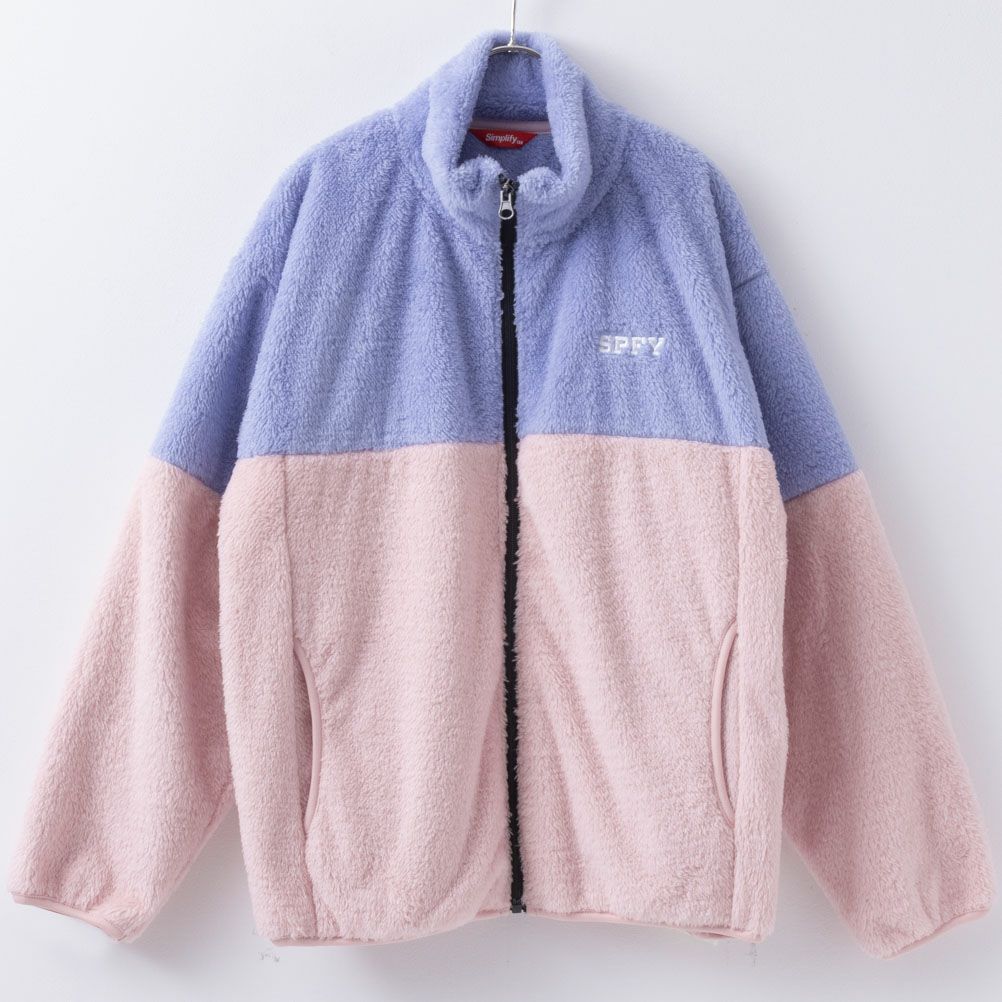 Simplify 切り替え防風ボアブルゾン キッズ