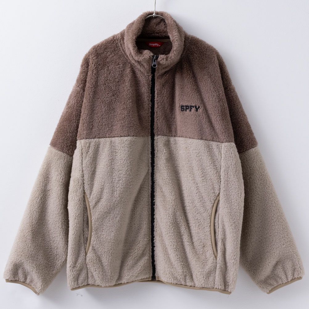 Simplify 切り替え防風ボアブルゾン キッズ