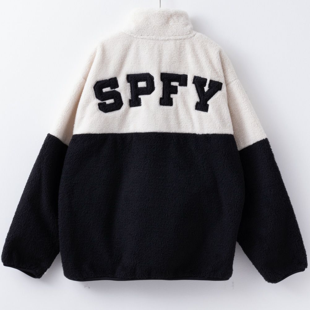 Simplify 切り替え防風ボアブルゾン キッズ