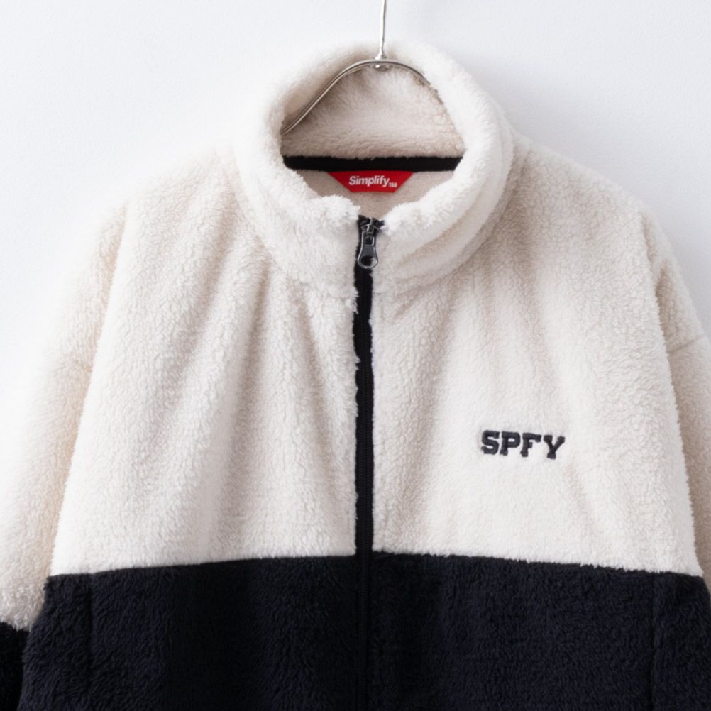 Simplify 切り替え防風ボアブルゾン キッズ