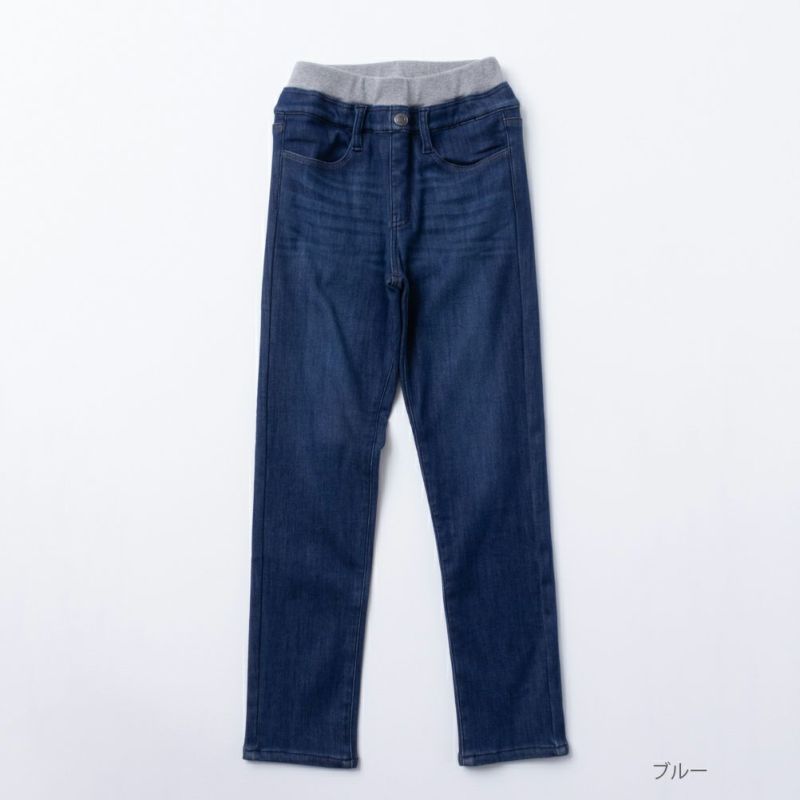 NAVY  温℃ デニムスキニーパンツ キッズ商品画像-2
