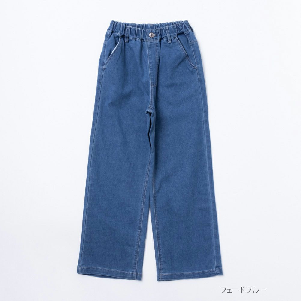 NAVY  デニムワイドパンツ キッズ商品サムネイル-2
