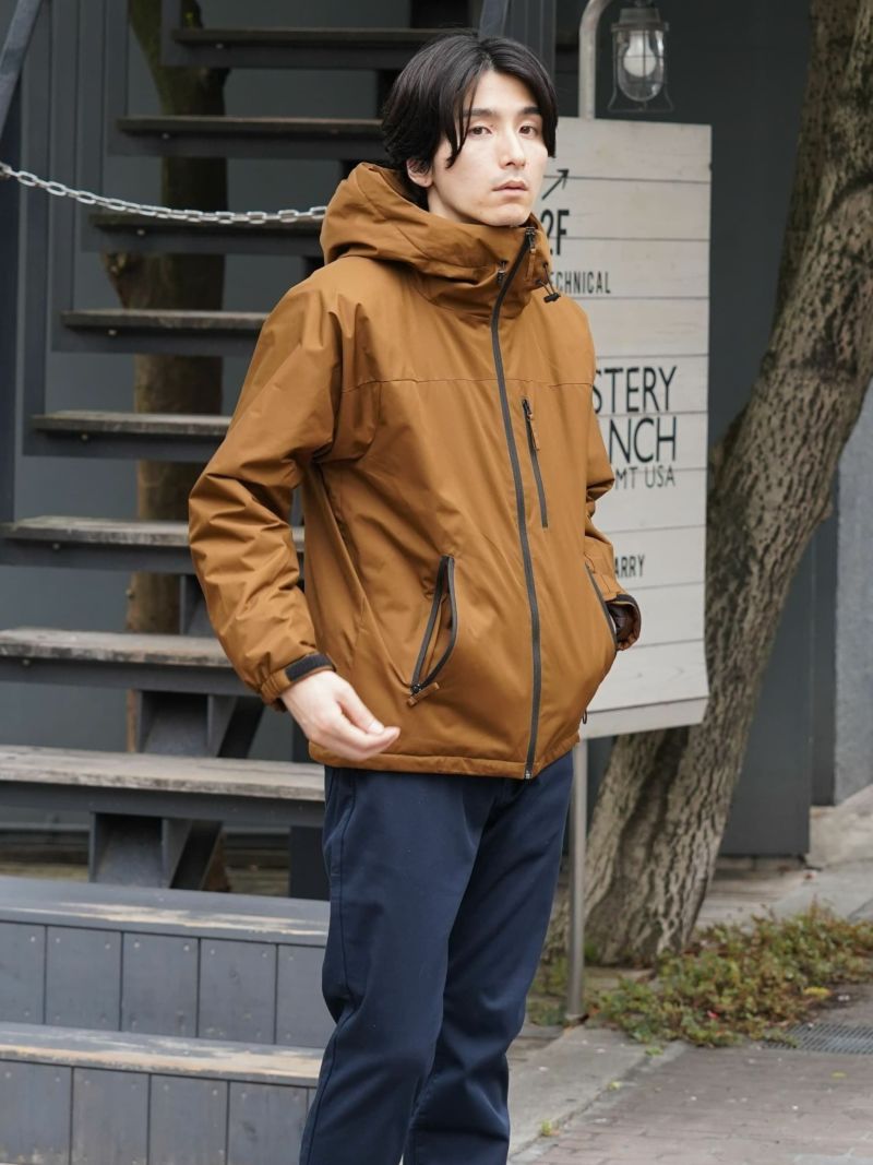 NAVY はっ水/防風/ストレッチ/防花粉 オールウェザー裏シャギーフードアウター メンズ商品画像-1