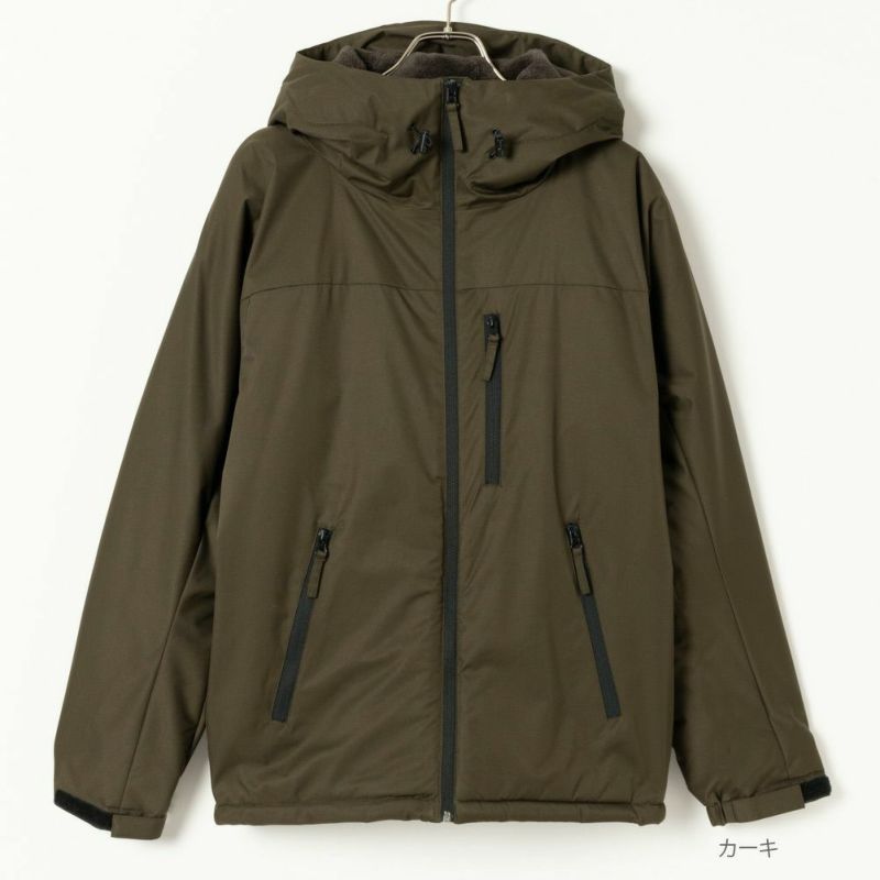 NAVY はっ水/防風/ストレッチ/防花粉 オールウェザー裏シャギー