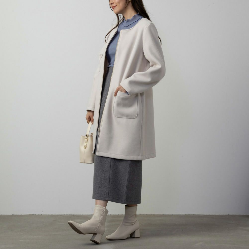 NAVY ダブルフェイス2WAYコート レディース