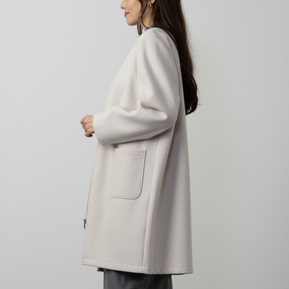 NAVY ダブルフェイス2WAYコート レディース