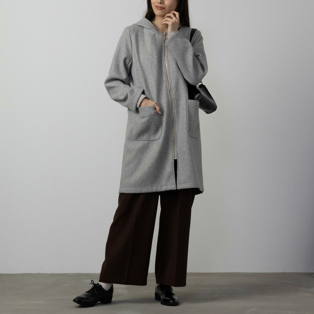 NAVY ダブルフェイス2WAYコート レディース