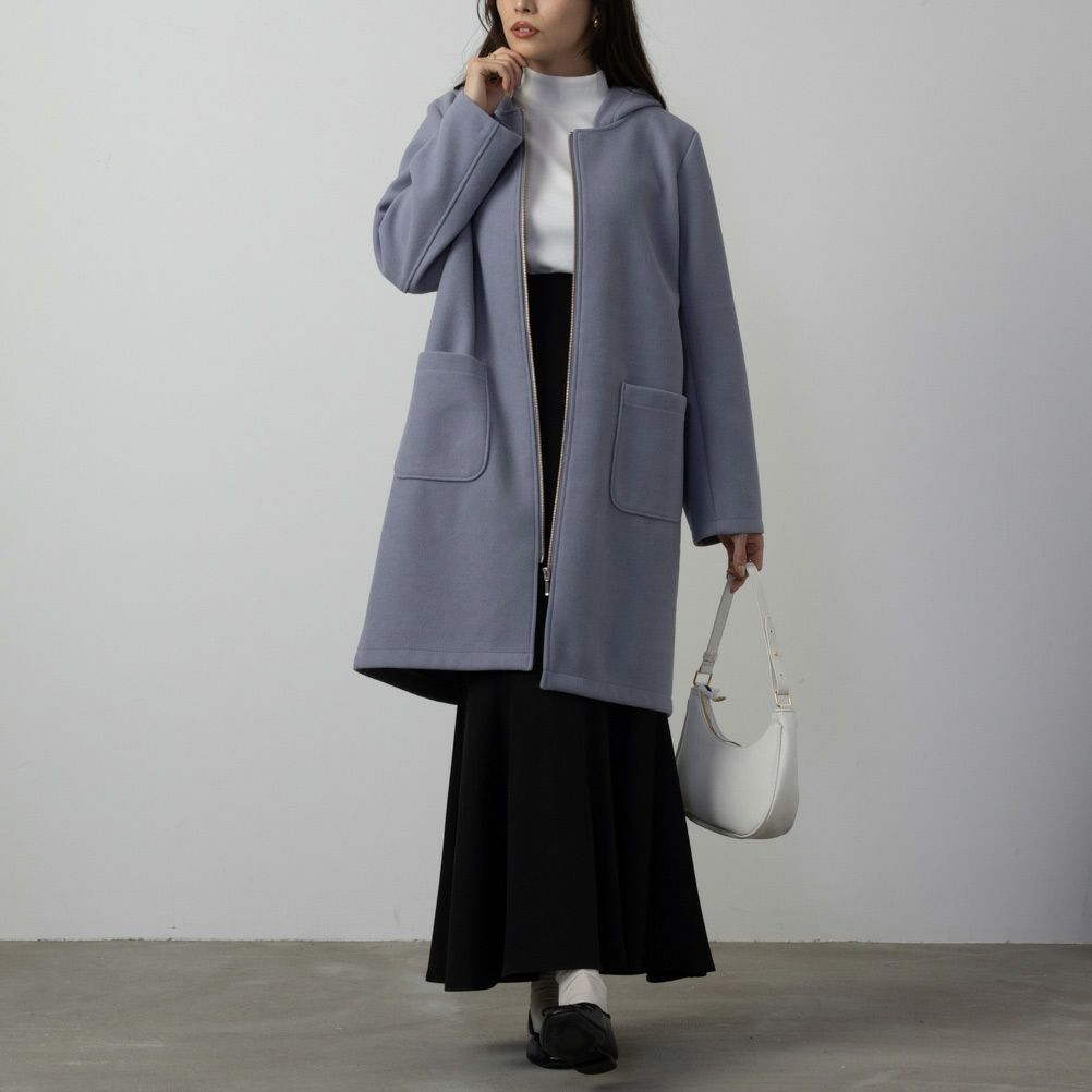 NAVY ダブルフェイス2WAYコート レディース