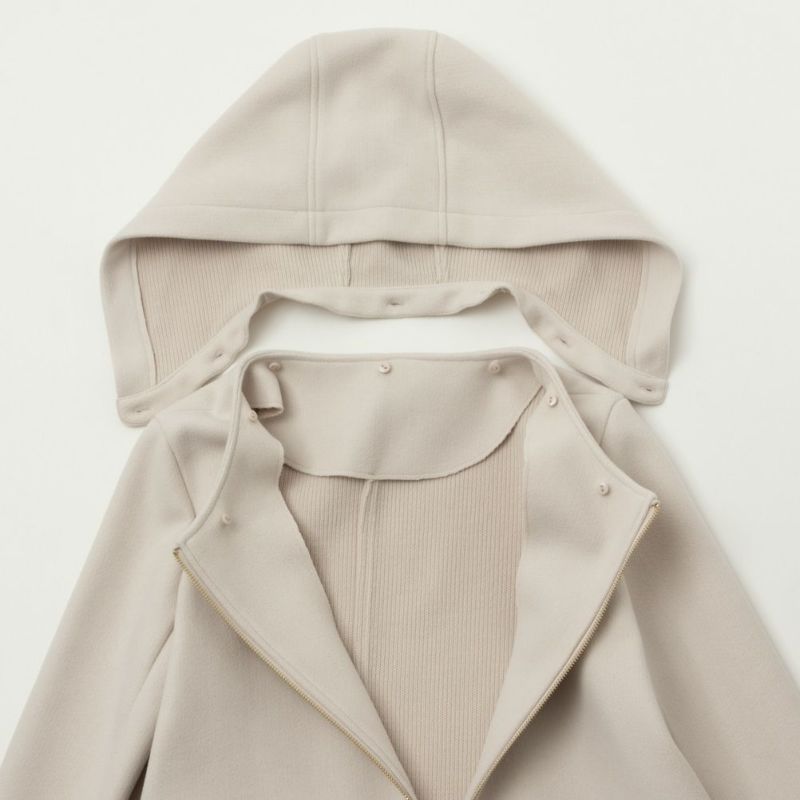 [期間限定価格]NAVY フード取り外し可 ダブルフェイス2WAYコート レディース商品画像-19