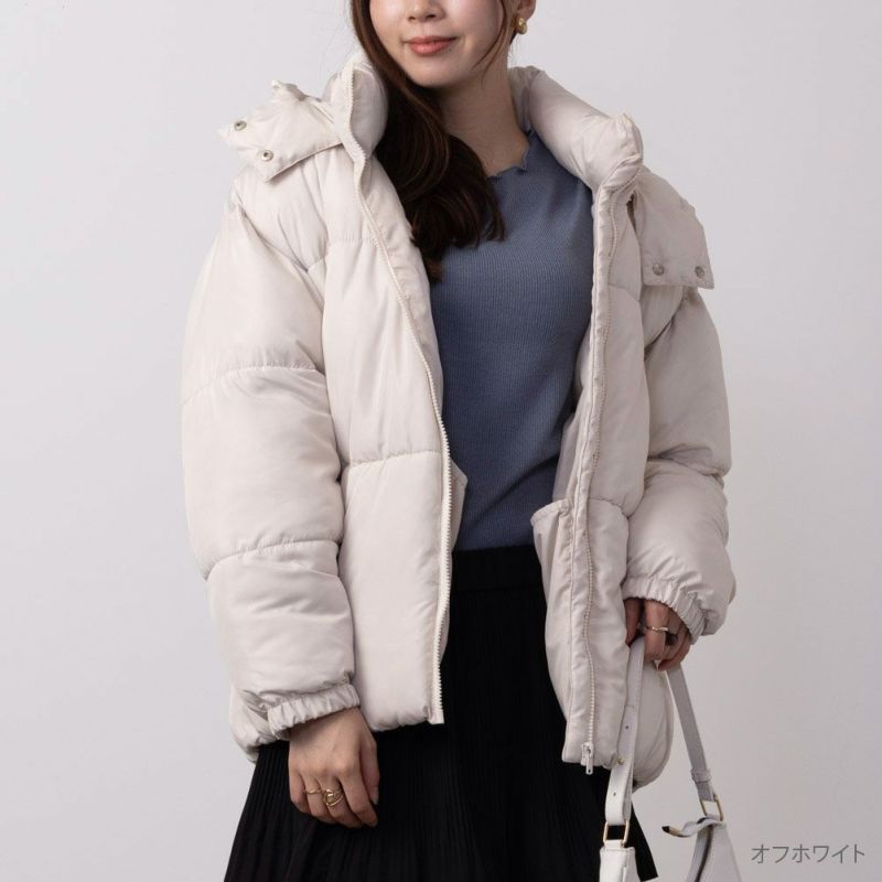 NAVY  2WAY中綿ジャケット レディース商品画像-2