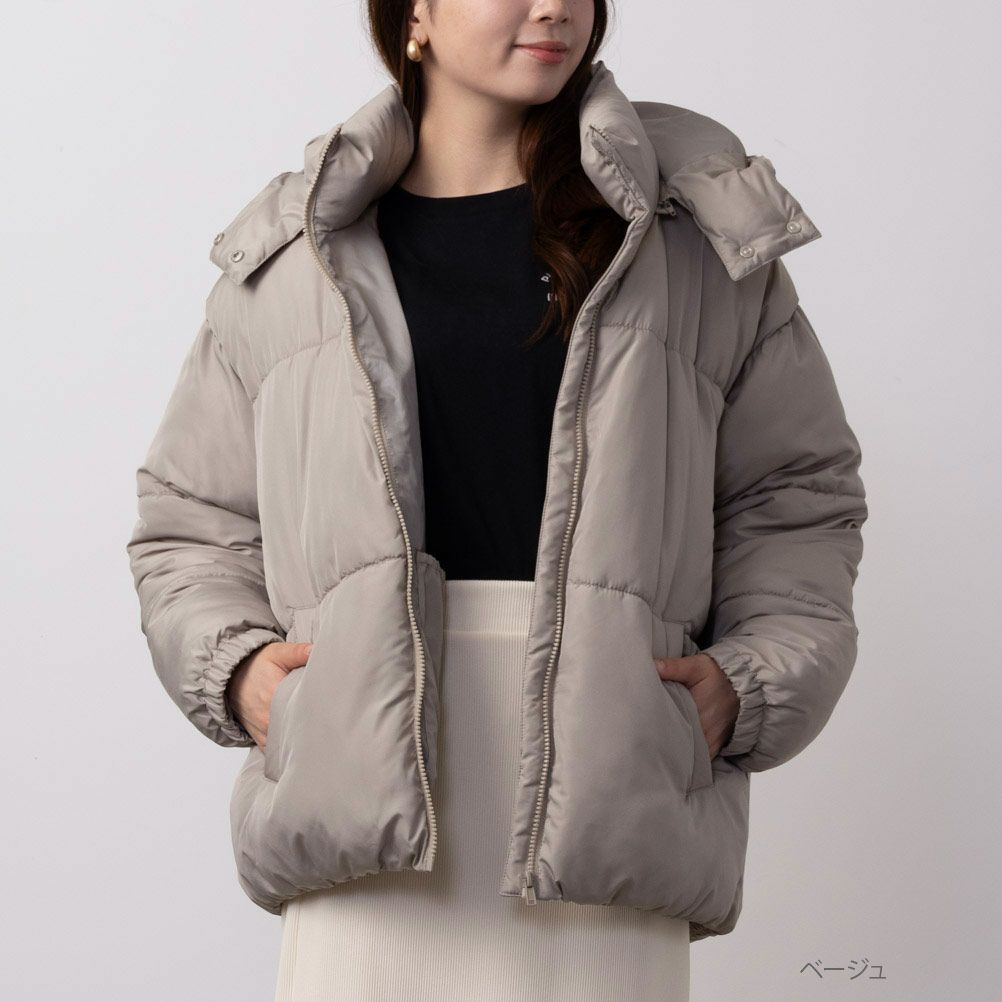 NAVY 2WAY中綿ジャケット レディース商品サムネイル-3