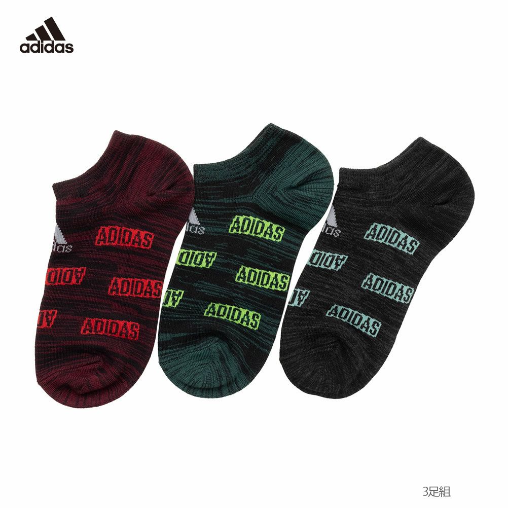 adidas スニーカーソックス ミニロゴ 3足組 キッズ 