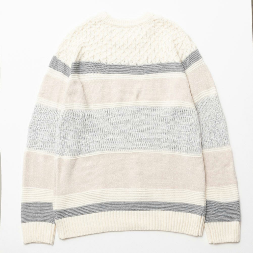 NAVY 切替ボーダーニット メンズ