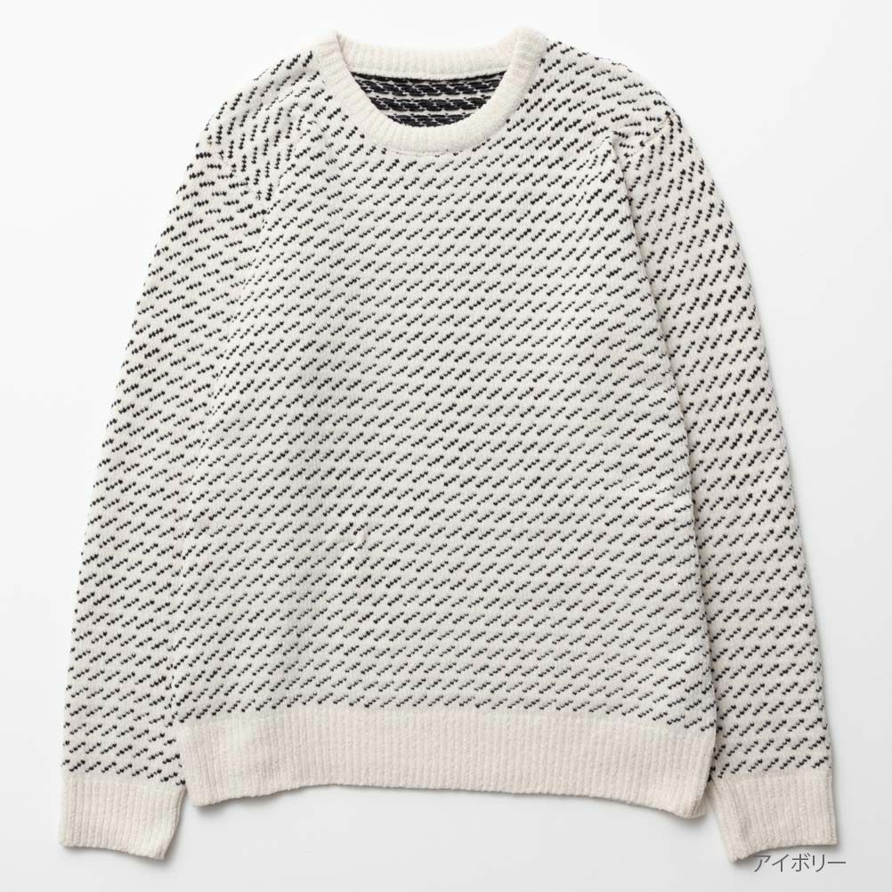 [期間限定価格]NAVY  バーズアイモールニット メンズ商品サムネイル-2