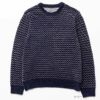 NAVY バーズアイモールニット メンズ