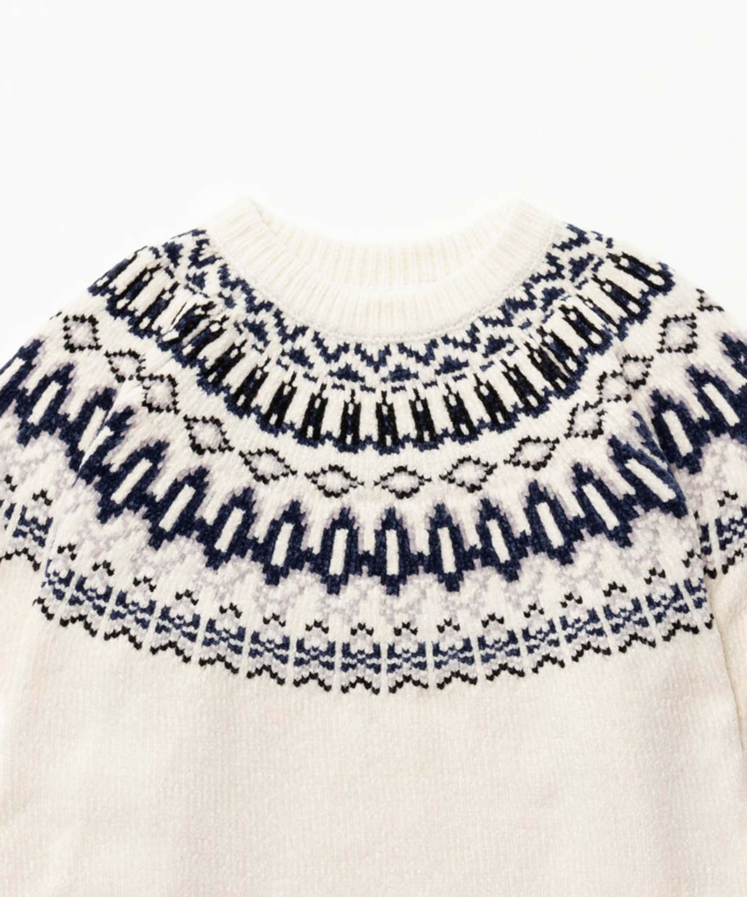 NAVY フェアアイル柄モールニット メンズ商品サムネイル-13