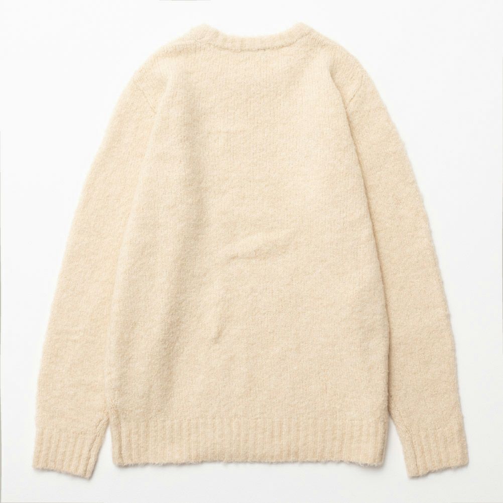 NAVY ウール混ニット メンズ