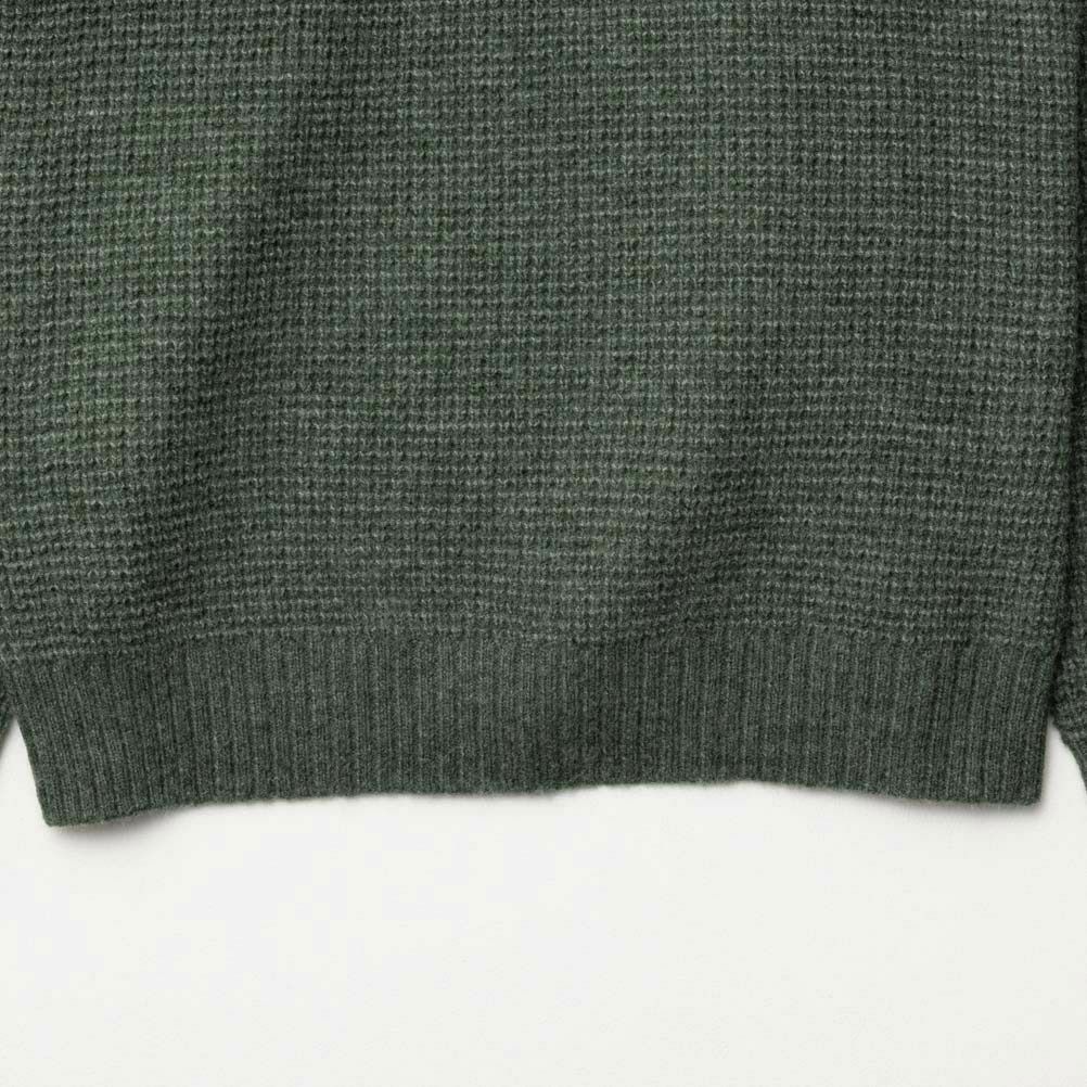 NAVY 快適ニット ワッフルクルー メンズ商品サムネイル-8