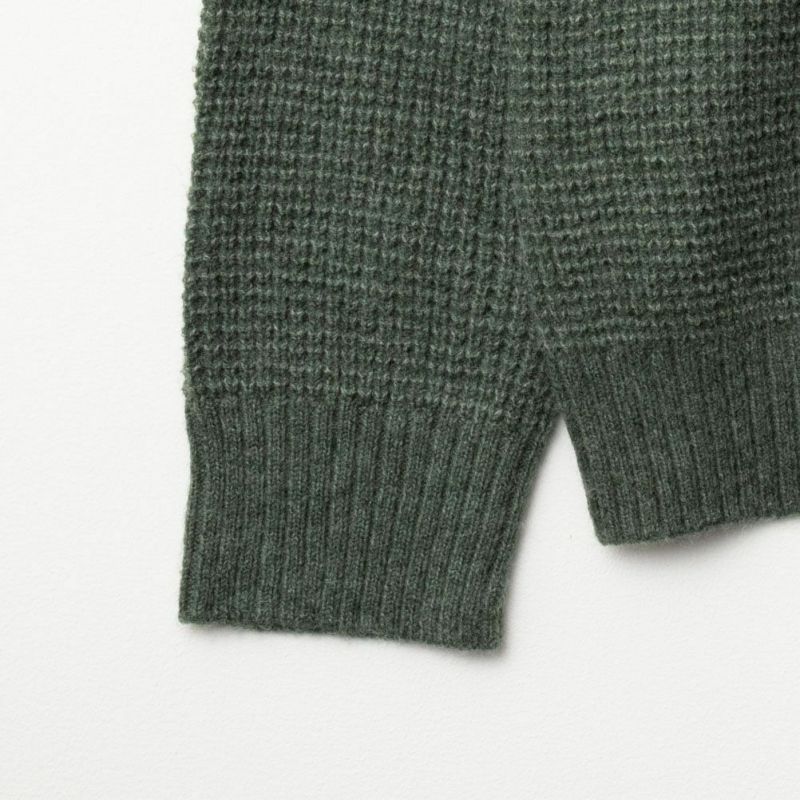 NAVY 快適ニット ワッフルクルー メンズ商品画像-9