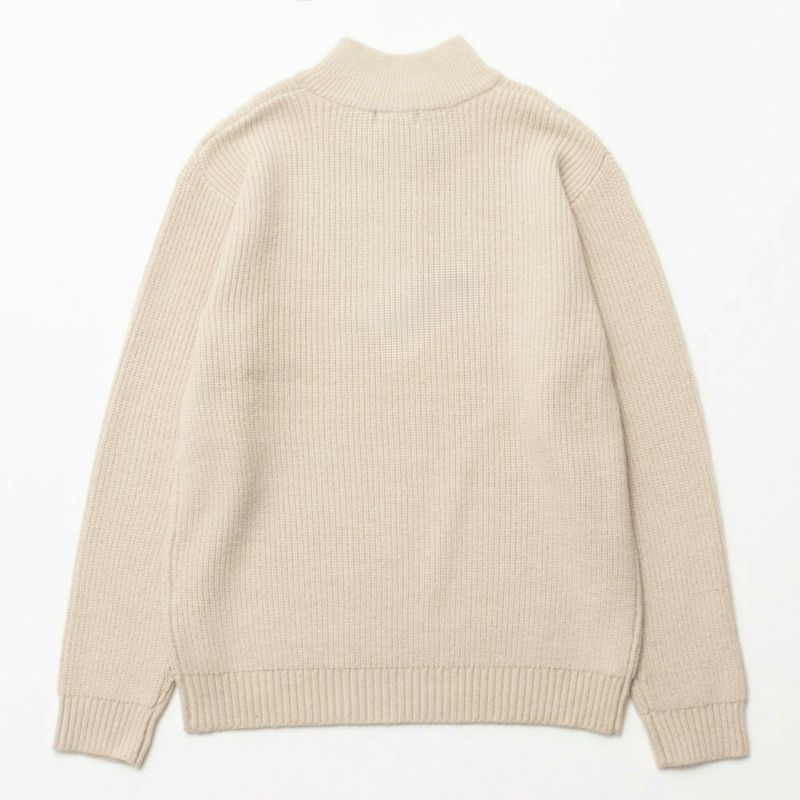 [期間限定価格]NAVY 快適ニット 畦ハーフジップ メンズ商品画像-6