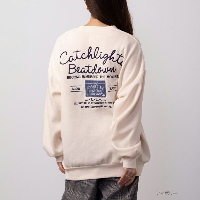 UNDERWRAPS  裏起毛刺繍ビッグトレーナー レディース商品画像-2