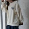 UNDERWRAPS 刺繍シャギーボアトレーナー レディース
