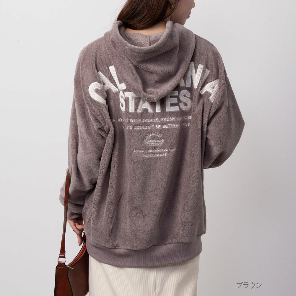 UNDERWRAPS シャギーボアパーカー レディース