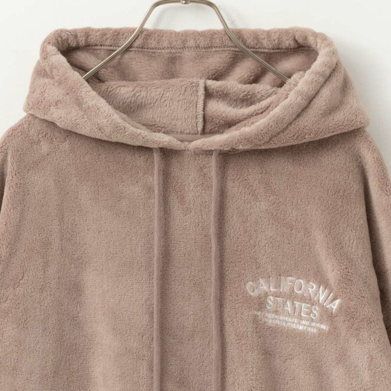 UNDERWRAPS  刺繍入り あったかシャギーボアパーカー レディース商品画像-11