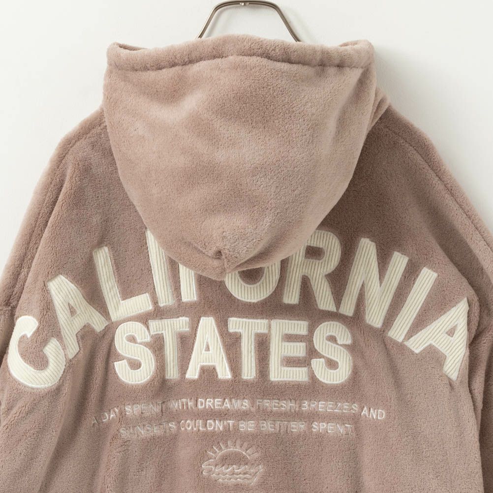 UNDERWRAPS  刺繍入り あったかシャギーボアパーカー レディース商品サムネイル-15