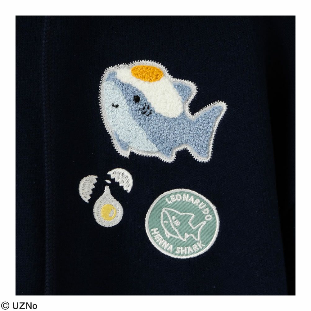 れおなるど ワッペンパーカー レディース