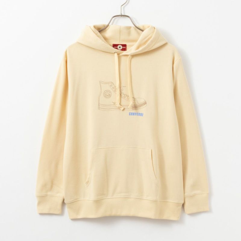 CONVERSE  シューズラバープリント裏毛パーカー レディース商品画像-15