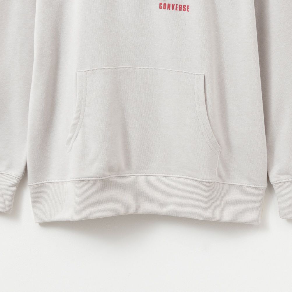 CONVERSE シューズラバープリント裏毛パーカー レディース商品画像-18