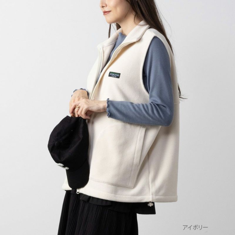 【オンラインストア限定】DISCUS  フリーススタンドジップベスト レディース商品画像-2
