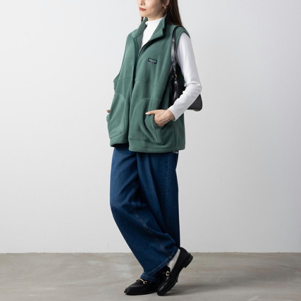 [期間限定価格]【オンラインストア限定】DISCUS  フリーススタンドジップベスト レディース商品画像-5