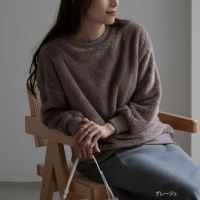 NAVY 温℃ ボアプルオーバー レディース