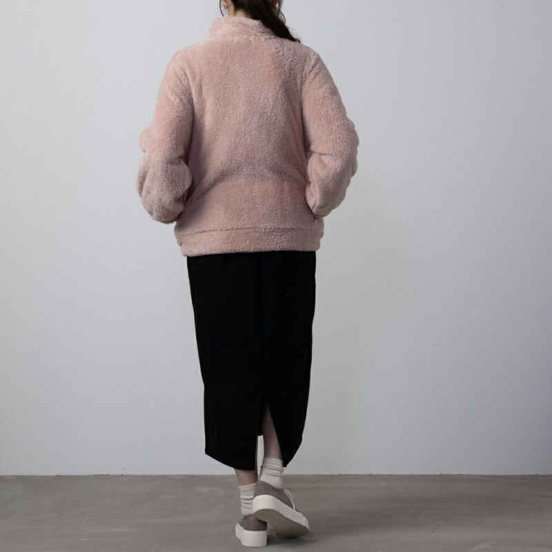 NAVY  温℃ ボアジップアップジャケット レディース商品画像-8