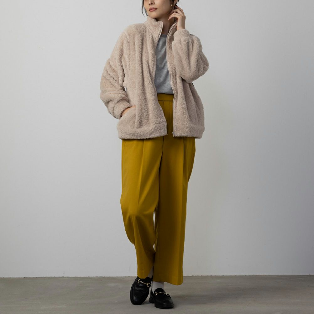 NAVY 温℃ ボアジップアップジャケット レディース