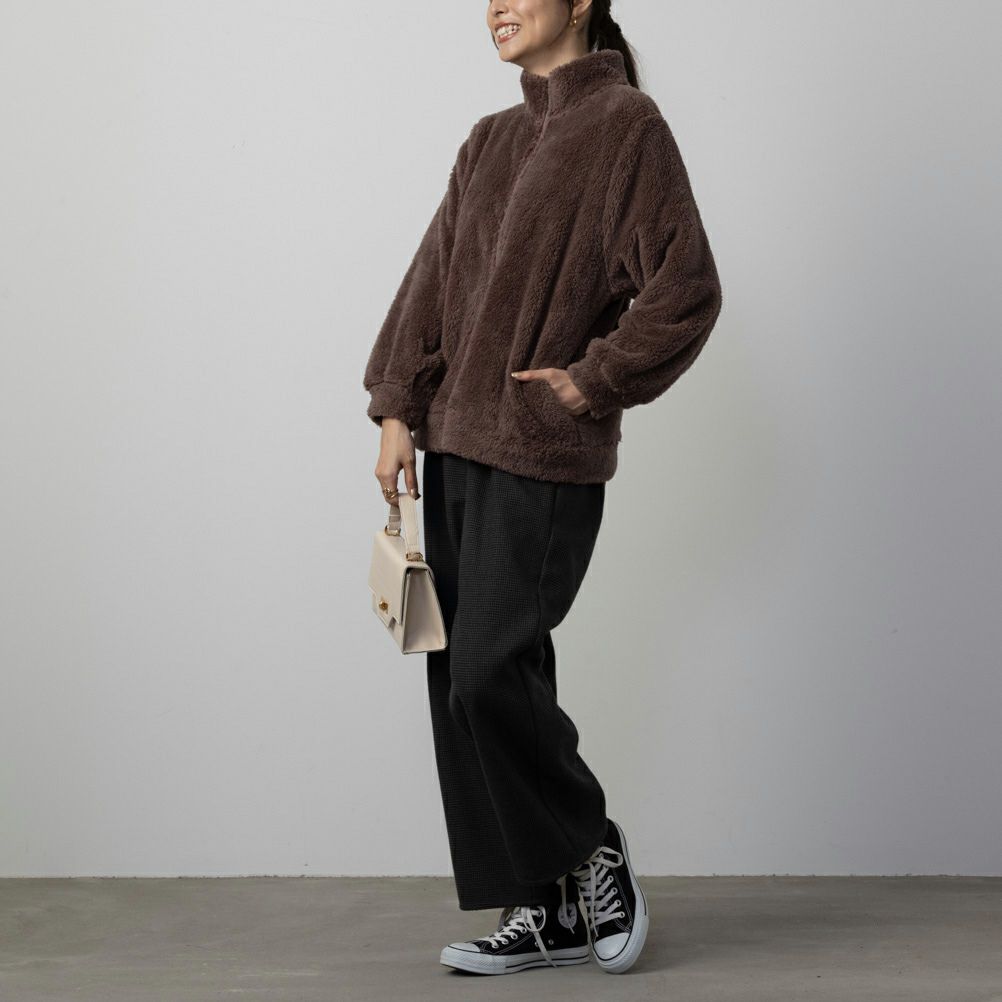 NAVY 温℃ ボアジップアップジャケット レディース