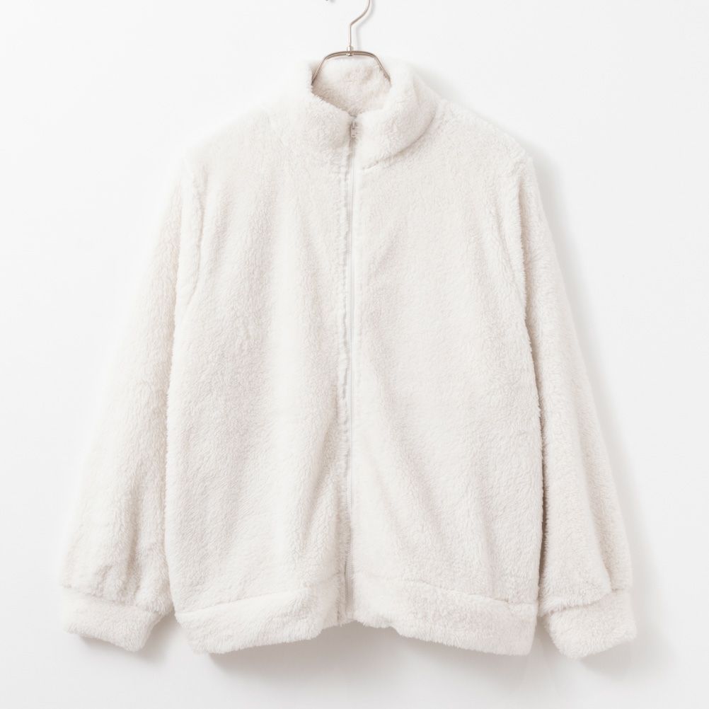 NAVY  温℃ ボアジップアップジャケット レディース商品画像-15