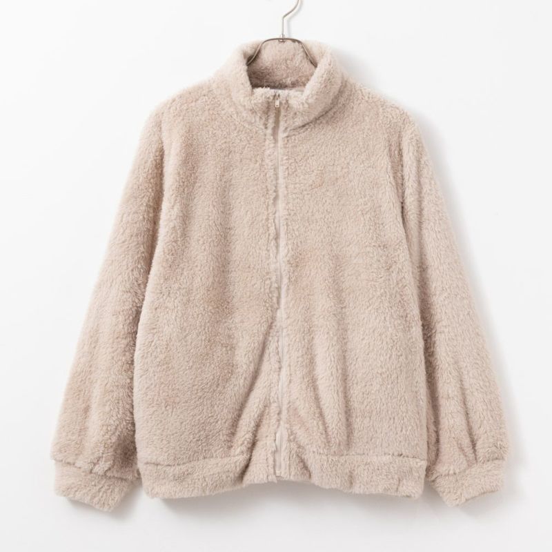 NAVY  温℃ ボアジップアップジャケット レディース商品画像-16