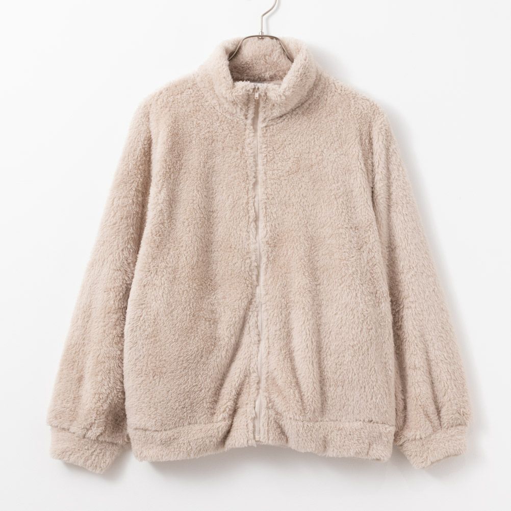 NAVY  温℃ ボアジップアップジャケット レディース商品画像-16