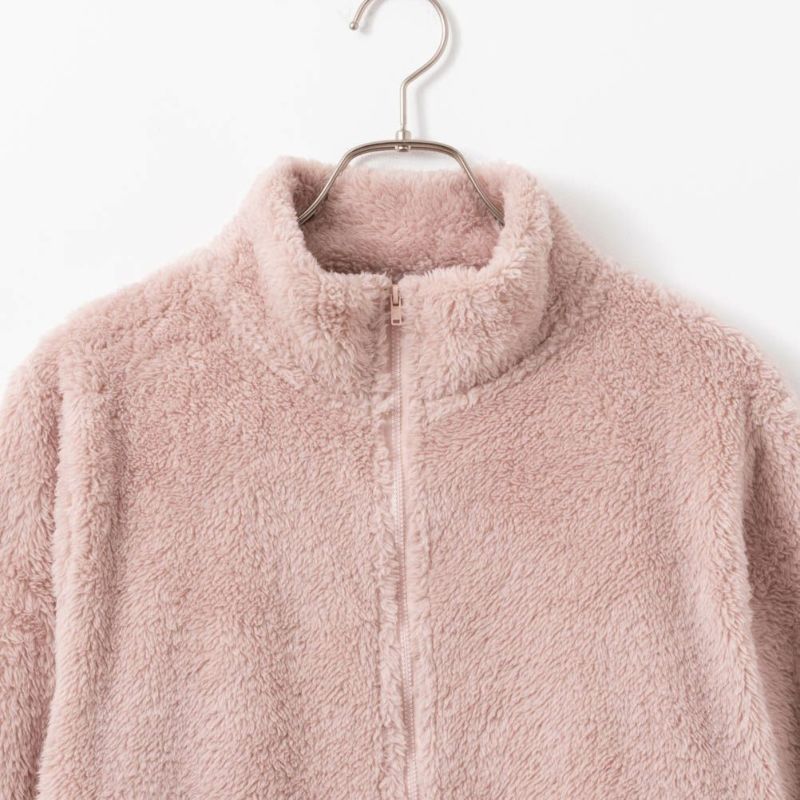 NAVY  温℃ ボアジップアップジャケット レディース商品画像-19