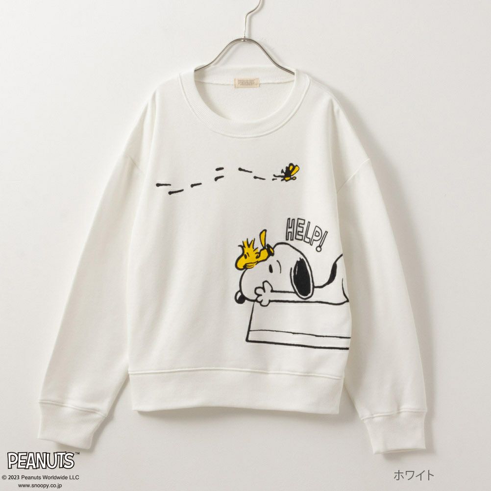 PEANUTS SNOOPY 裾スリットトレーナー キッズ