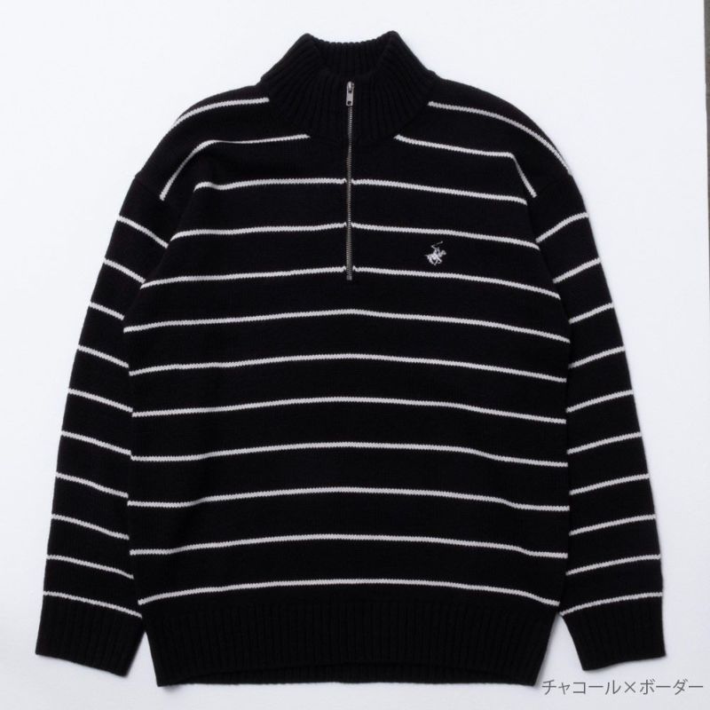 【オンラインストア限定】BEVERLY HILLS POLO CLUB  ハーフジップアップセーター メンズ商品画像-4