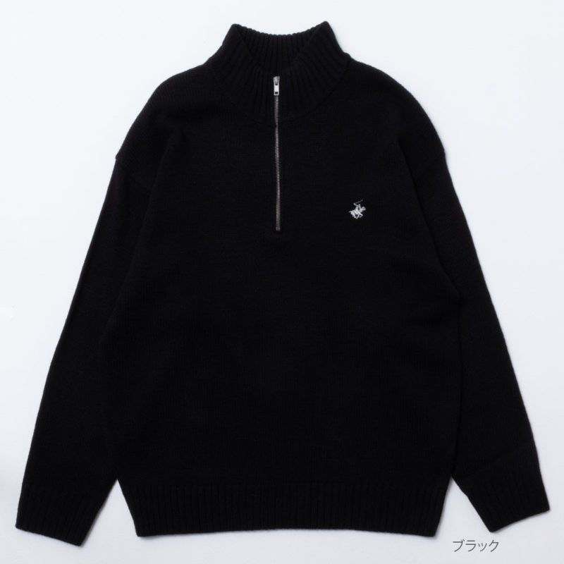 【オンラインストア限定】BEVERLY HILLS POLO CLUB  ハーフジップアップセーター メンズ商品画像-5
