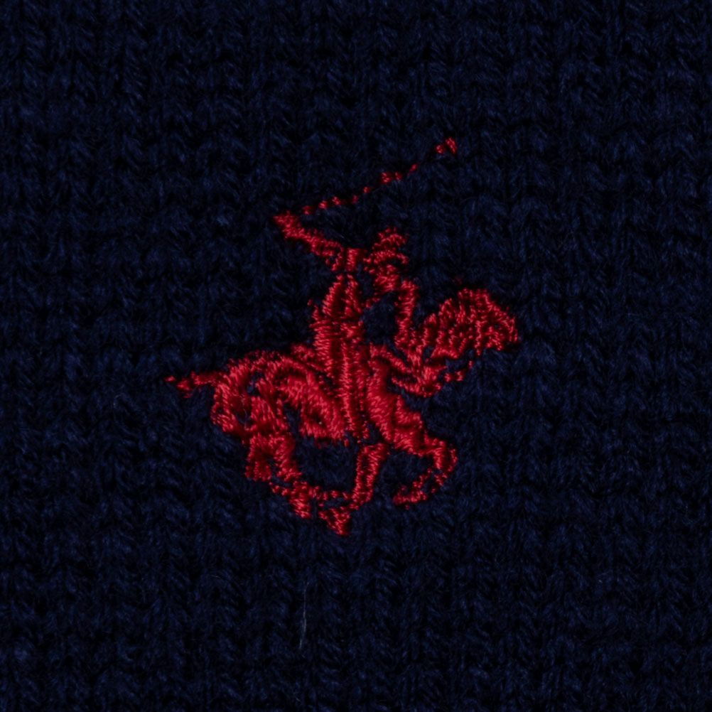 BEVERLY HILLS POLO CLUB ハーフジップアップセーター メンズ