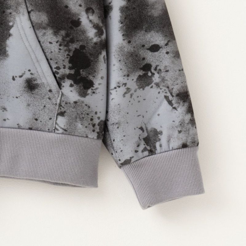 NAVY 温℃ 裏ボア総柄ジップアップパーカー キッズ商品画像-8