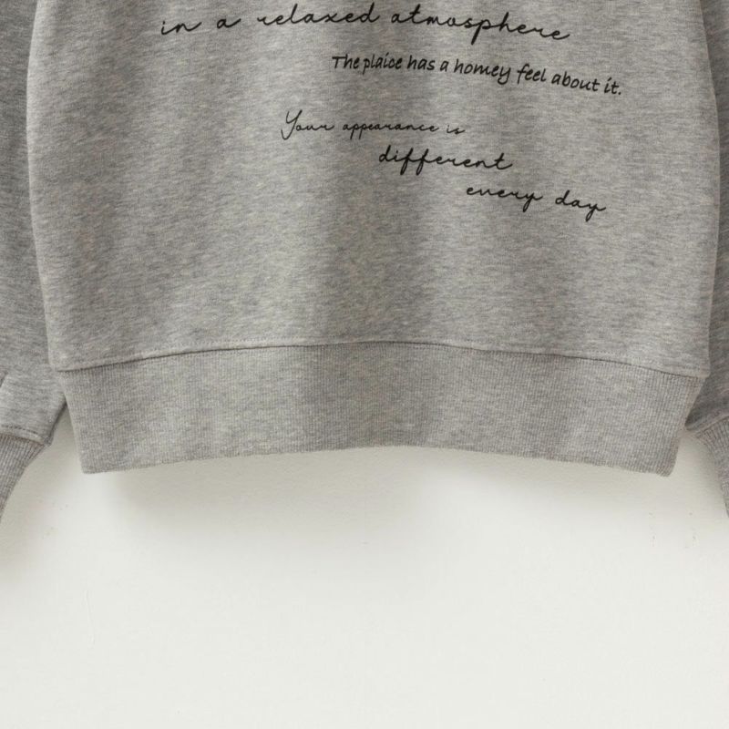 T-GRAPHICS  裏起毛メッセージトレーナー キッズ商品画像-6